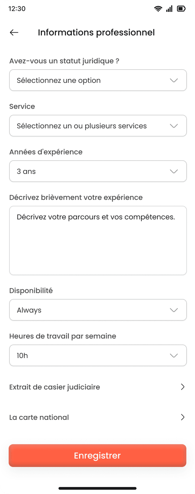 Configurez votre profil
